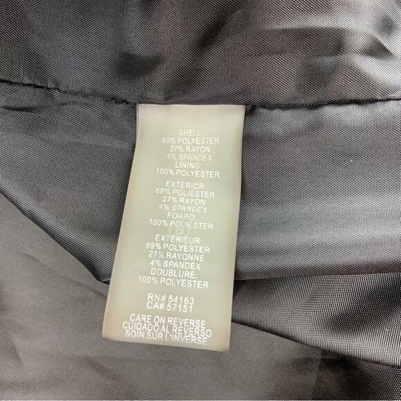 Karl Lagerfeld Paris Black and White Windowpane Blazer Women's Size 14 - Picture 9 of 9